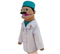 Firefighter Puppet - Stuffed Plush Toy, Educational Role Play | Soft Career Character Puppet Set, Interactive Learning Performance Device For Children Storytelling Teaching Party Fun