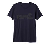 Firefighter Real Men Fight Fires USA Premium T-Shirt