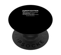 Firefighter Runs Towards Everyone Runs Away From Fireman PopSockets Adhesive PopGrip