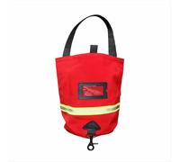 Firefighter SCBA Mask Bag Compatible with Scott MSA Drager - Fire Rescue Gear Pouch with Reflective Trim and Snap Hook, 14"×14", 5 Packs