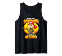 Firefighter Schoolkid Finally My School Mission Begins Tank Top