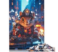 Firefighter Squirrel Puzzles for Adults 1000 Piece Puzzle for Teenager Age 12 Years Up Christmas Eve Gifts 1000pcs (38x26cm)