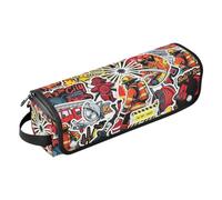 Firefighter Sticker Bomb 2 in 1 Hair Tools Organizer with Iron Mat Waterproof Hair Tools Travel Organizer for Flat Irons, Straighteners, Curling Irons