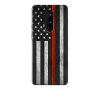 Firefighter Thin Red Line Flag Case Cover For OnePlus 8 Pro