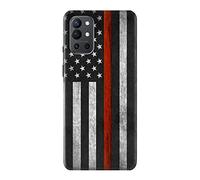 Firefighter Thin Red Line Flag Case Cover For OnePlus 9R