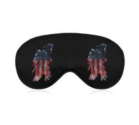 Firefighter U.S.A Flag Comfortable Sleep Mask with Adjustable Strap Soft Eyeshade for Night Sleeping Flight Nap Travel