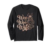 Firefighter Wife Tshirt Uniform Fireman Fire Department Long Sleeve T-Shirt