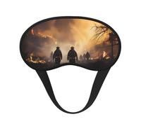 Firefighters Fighting Fires Blackout Sleep Mask for Comfort Soft Indoor Outdoor Camping Travel Shift Change