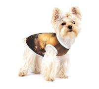 Firefighters fighting fires Full Print Cotton Pet Vest S Dog Cat Clothes Soft Elastic Breathable Pullover Pet