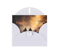 Firefighters fighting fires Greeting card, blank interior, 10 cm x 15 cm, suitable for all occasions.