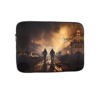 Firefighters Fighting Fires Laptop Sleeve Case 15 Inch Suitable For Notebook Computer Tablet Traveling Carrying Simple Case
