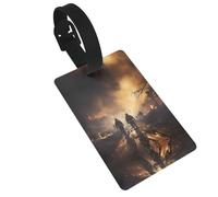 Firefighters Fighting Fires Travel Airplane Luggage Tags, Privacy Protection Luggage Accessories, Women's and Kids Travel Backpack Luggage Tags,