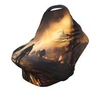 Firefighters fighting fires Versatile full-print Stroller Chair Cover/Nursing Cover, specially designed for your baby