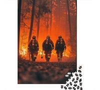 Firefighters Forest Fire 1000 Piece Jigsaw Puzzle, 70x50cm/1000pcs, for Adults, Screen-Free Activity, Evening Leisure And Puzzle Lovers