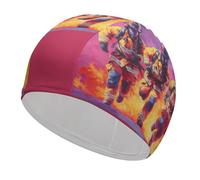 Firefighters USA Funny Swim Cap Breathable Swimming Hat