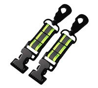 Firefighting Glove Strap Heavy Duty Reflective Rescue Turnout Gear Clip 1 Pair Adjustable Glove Holder for Turnout Gear Work Gloves Firefighter Equipment