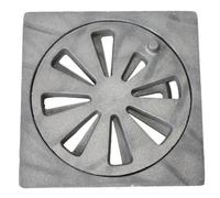 FIREFIX 1502/6 Vibrating Grate Cast Iron Round Diameter 190 mm Includes Rectangular Support 25 mm Material Thickness 210 x 210 mm (Width x Depth)