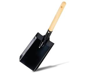Firefix 2081 Coal Shovel 110 x 180 mm Length with Handle 380 mm Varnished Black Wood Handle