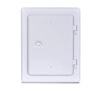 FIREFIX 2093/W Fireplace Door, galvanised and Powder-Coated, White RAL 9016, Nominal Dimensions: 140 x 200 mm, Outer Dimensions: 230 x 290 mm