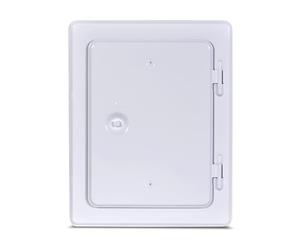 FIREFIX 2093/W Fireplace Door, galvanised and Powder-Coated, White RAL 9016, Nominal Dimensions: 140 x 200 mm, Outer Dimensions: 230 x 290 mm