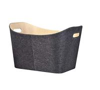 FIREFIX 825/F3 Firewood Bag Felt (Anthracite) with Handles, Lined with Jute 560 x 420 x 370 mm (W x D x H)