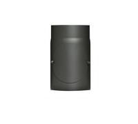 FIREFIX R150/2R 2mm Steel Stove Pipe (Smoke Pipe) 150mm Diameter for Stoves and Fireplaces Senotherm Black 250mm Long with Cleaning Door