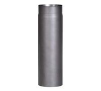 Firefix RD150/5 Stove Pipe 2 mm Thick Steel (Smoke Tube) 150 mm Diameter for Stoves and Fireplaces Senotherm Dark Grey 500 mm Long Black