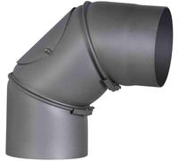 FIREFIX RD150/B Stove Pipe Bend 2 mm Thick Steel (Smoke Tube) 150mm Diameter fo