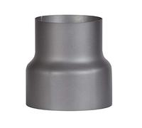 FIREFIX RD150/Ü1 Transition Piece (Reduction) for 2 mm Thick Flue Pipes, Painted Dark Grey, from 150 mm Stove 120 mm Wall Connection, Black