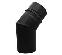FIREFIX RES80/B45 Pellet Stove Pipe Elbow 80mm Stainless Steel Black 45 Degree