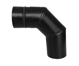 FIREFIX RES80/B90 Pellet Stove Pipe Elbow 80mm Stainless Steel Black 90 Degree