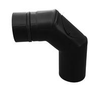 FIREFIX RES80/B90T Pellet Stove Pipe Elbow 80mm Stainless Steel Black 90 Degree