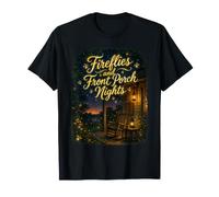 Fireflies and Front Porch Nights Summer Rustic Living Cozy T-Shirt