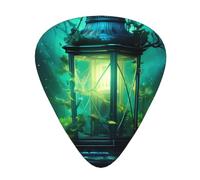 Fireflies And Lantern 12 Pcs Guitar Picks, 0.46mm/0.71mm/0.96mm Thickness, Guitar Plectrum With Storage Case For Acoustic-Electric Guitar Ukulele Bass