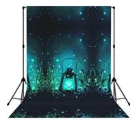 Fireflies And Lantern 5x7ft Photography Backdrop Soft Anti-Wrinkle Photo Background For Studio, Newborn, Birthday Party & Video Recording