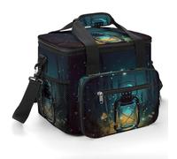 Fireflies and Lantern Cooler Bags Portable Soft Cooler Bag Lightweight Ice Chest Insulated Lunch Bags Camping Cooler Bag Cooler Lunch Tote Coolers for Picnic Travel Beach