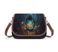 Fireflies And Lantern Crossbody Bags for Women Sling Bag with Adjustable Strap, Crossbody Purse for Everyday & Travel
