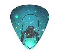 Fireflies And Lantern Guitar Paddle Set Of 12, Suitable For Guitar, Yukri, 3 Thicknesses