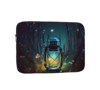 Fireflies and Lantern Laptop Case 17 inch, Water Resistant Laptop Sleeve Shockproof Protective Traveling Computer Bag Portable Business Briefcase for Men Women