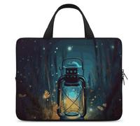 Fireflies and Lantern Laptop Sleeve Ultra-Thin, Lightweight & Waterproof 15inch Laptop Bags, Durable Neoprene Material, Portable Protective Computer Bag with Hand Strap