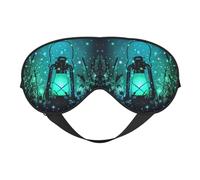 Fireflies and Lantern Night Mask Soft Reversible Eye Cover Adjustable Strap Light Blocking Comfortable Rest