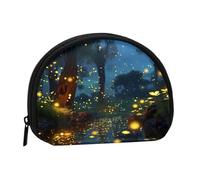 Fireflies Coin Purse Personalized Coin Bag for Women Men Change Purse Small Wallets with Zipper Mini Shell Coin Pouch Outdoor Shopping Change Storage Bag Handbags Gifts