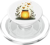 Fireflies In A Jar Nature Lover Glowing Insects Summer Night PopSockets PopGrip for MagSafe