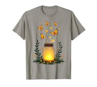Fireflies in A Jar Nature Lover Glowing Insects Summer Night T-Shirt