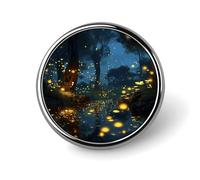 Fireflies Round Badge Pin Funny 1 Inch Button Brooch Lapel Pins Fashion Hat Shirt Pin Tie Tack Pinback Buttons Badge Party Supplies Decor Badges For Clothing Coat Hat Dress For Men Women