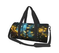 Fireflies Round Travel Duffel Bag - Large Capacity Durable Carry-On Bag for Vacation, Gym, Short Trips