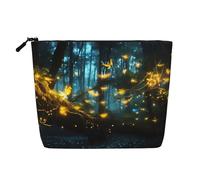 Fireflies Toiletry Bags for Women, Portable Travel Cosmetic Bag, Daily Organiser with Zipper