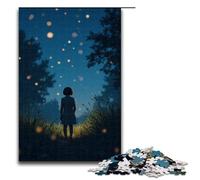 Fireflies Twinkle in The Summer Night 1000 Piece Jigsaw Puzzles for Adults Jigsaw for Gifts Best Gift Suitable for And Teenager 14 And Up 1000 PCS(75x50cm)