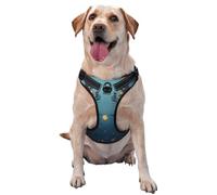 Fireflies under the glow reflective Oxford unobstructed pet vest, easy to control handle, suitable for small, medium and large dogs