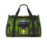 Firefly and Lantern Hand Travel Bag - Large Reusable Shopping Tote Bag, Perfect for Outdoor Activities, Sports, Camping & Groceries, Black, One Size
